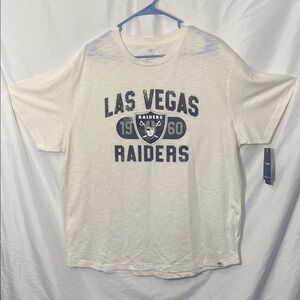 Fanatics Las Vegas Raiders Cream Short Sleeve Tee